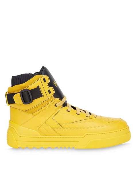 fendi chunky sneaker|Fendi logo high top sneakers.